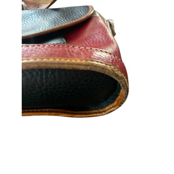 La Tour Eiffel Paris Purse VTG Handbag Multi Color Genuine Leather Shoulder Bag - Picture 5 of 13